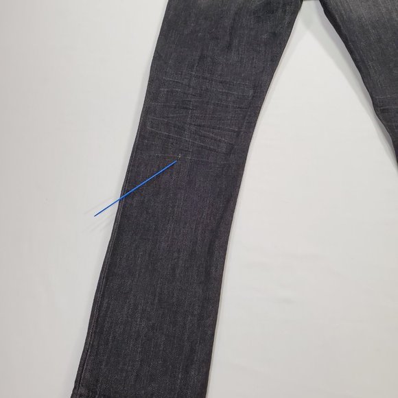 Gap Jeans Mens 32x32 Black Lightweight Denim Slim Fit Straight Classic Normcore - Picture 4 of 16